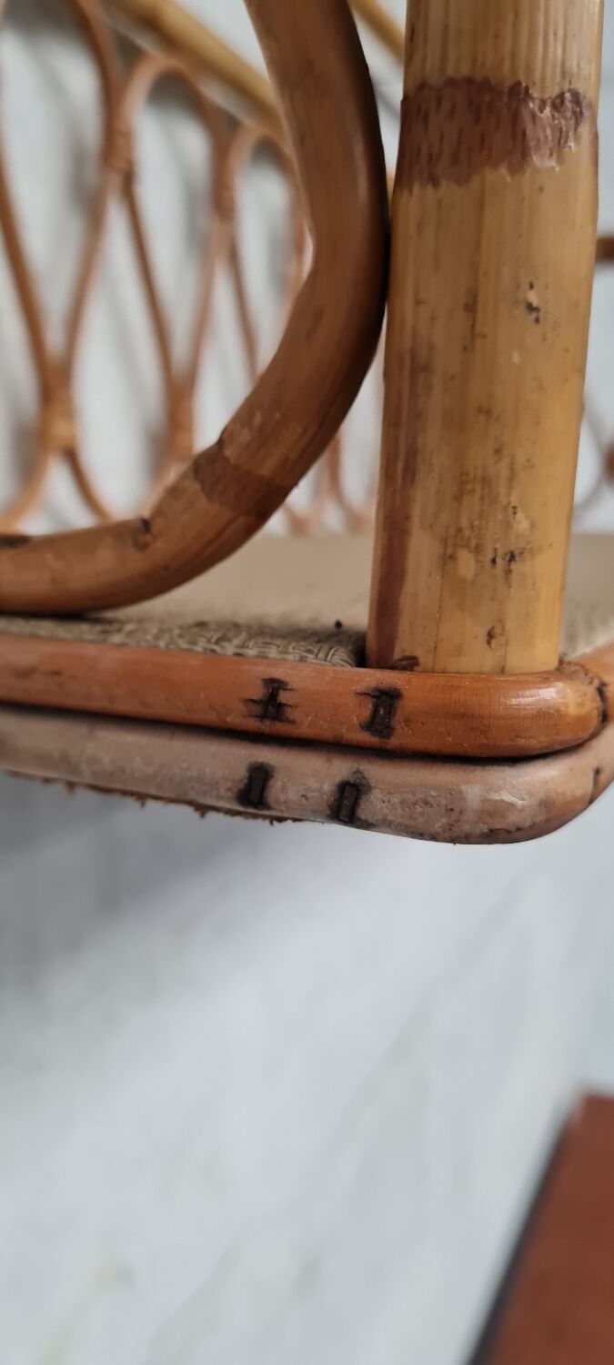 Rattan shelf 1960