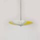 Mid-Century Czech Glass Pendant Lamps with Colorful Decor, 1970s, Set of 6