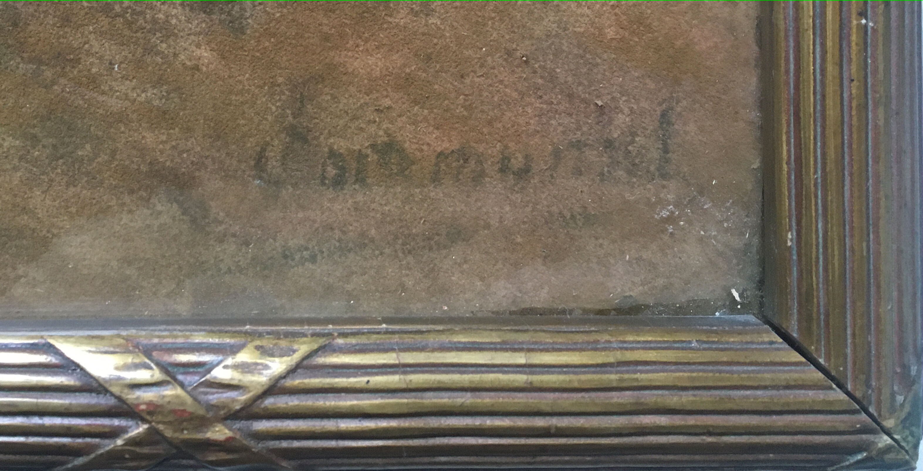 Painting pastel "landscape" by Joseph Victor Communal (1876-1962)