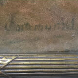 Painting pastel "landscape" by Joseph Victor Communal (1876-1962)