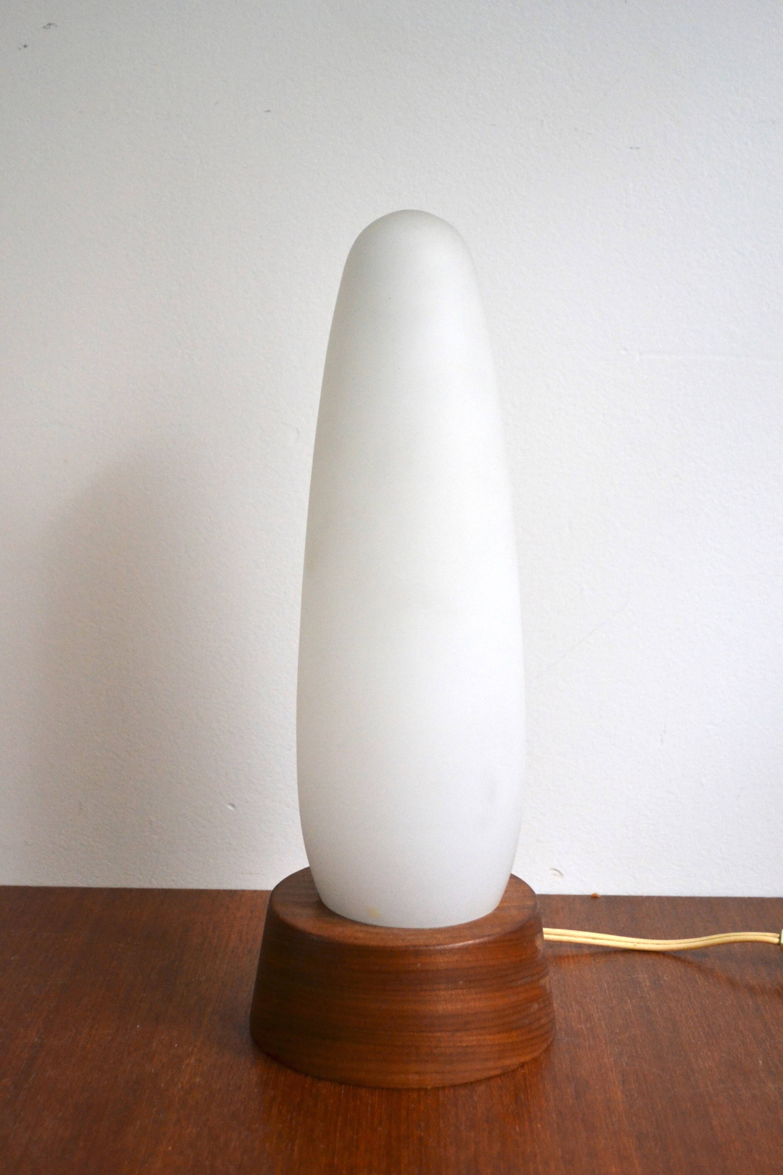 Scandinavian lamp Philips opaline teak