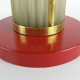 Art deco mushroom lamp made of glass, restored