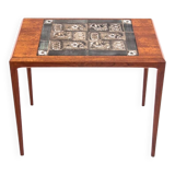 Side table with ceramics, Denmark, 1960s. After renovation.