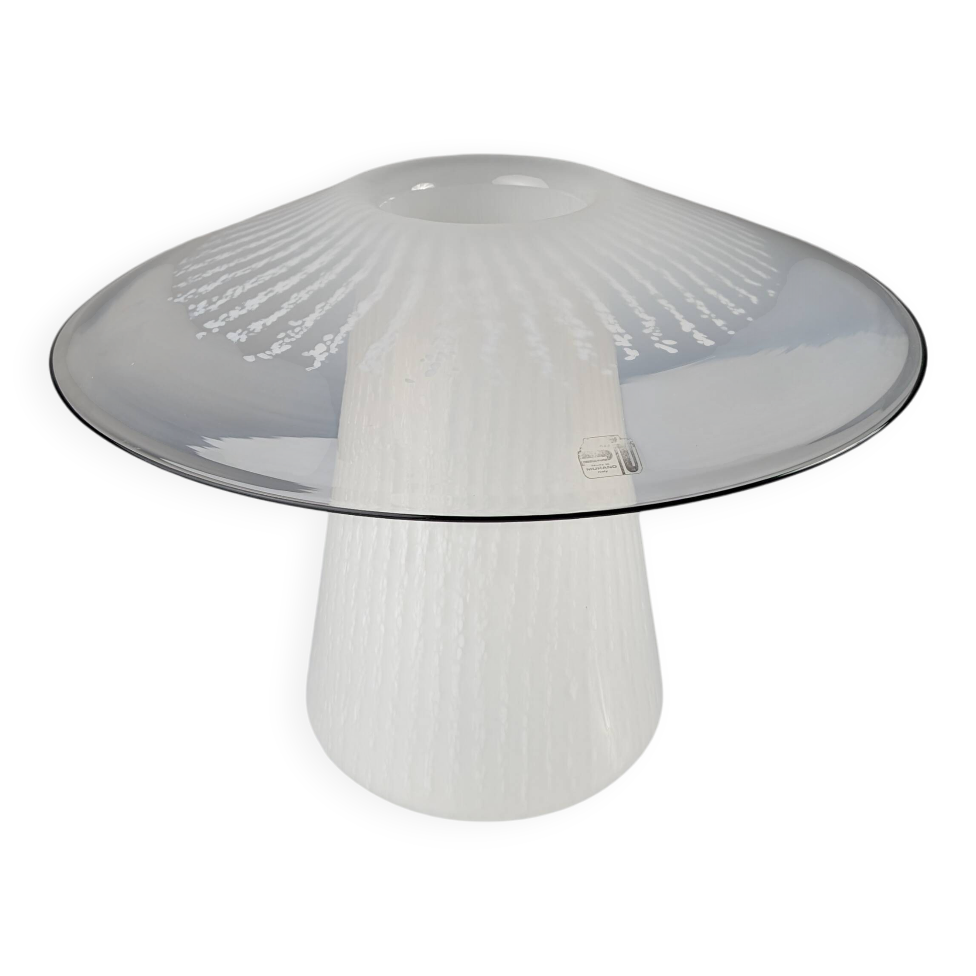 Murano Glass Mushroom Lamp with Jellyfish Effect, 1980s