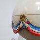 French Style Balloon Toleware Chandelier from the 1950s