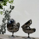 4 stainless steel cups 1970