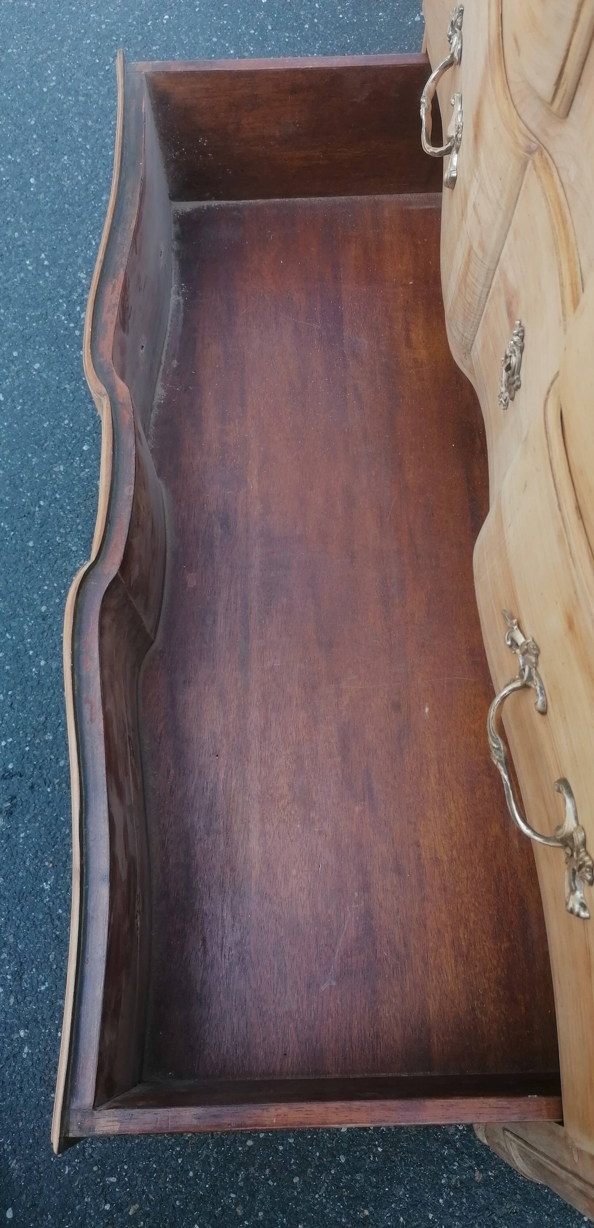 beautiful Louis XV style chest of drawers, stripped, sanded and left raw