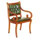 Chesterfield upholstered leather office chair, Victorian style