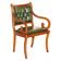 Chesterfield upholstered leather office chair, Victorian style