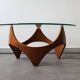 Modernist Coffee Table attributed to HP Glass, USA, 1960s