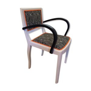 Fauteuil bridge noir et blanc