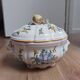 Hand-decorated ceramic soup tureen
