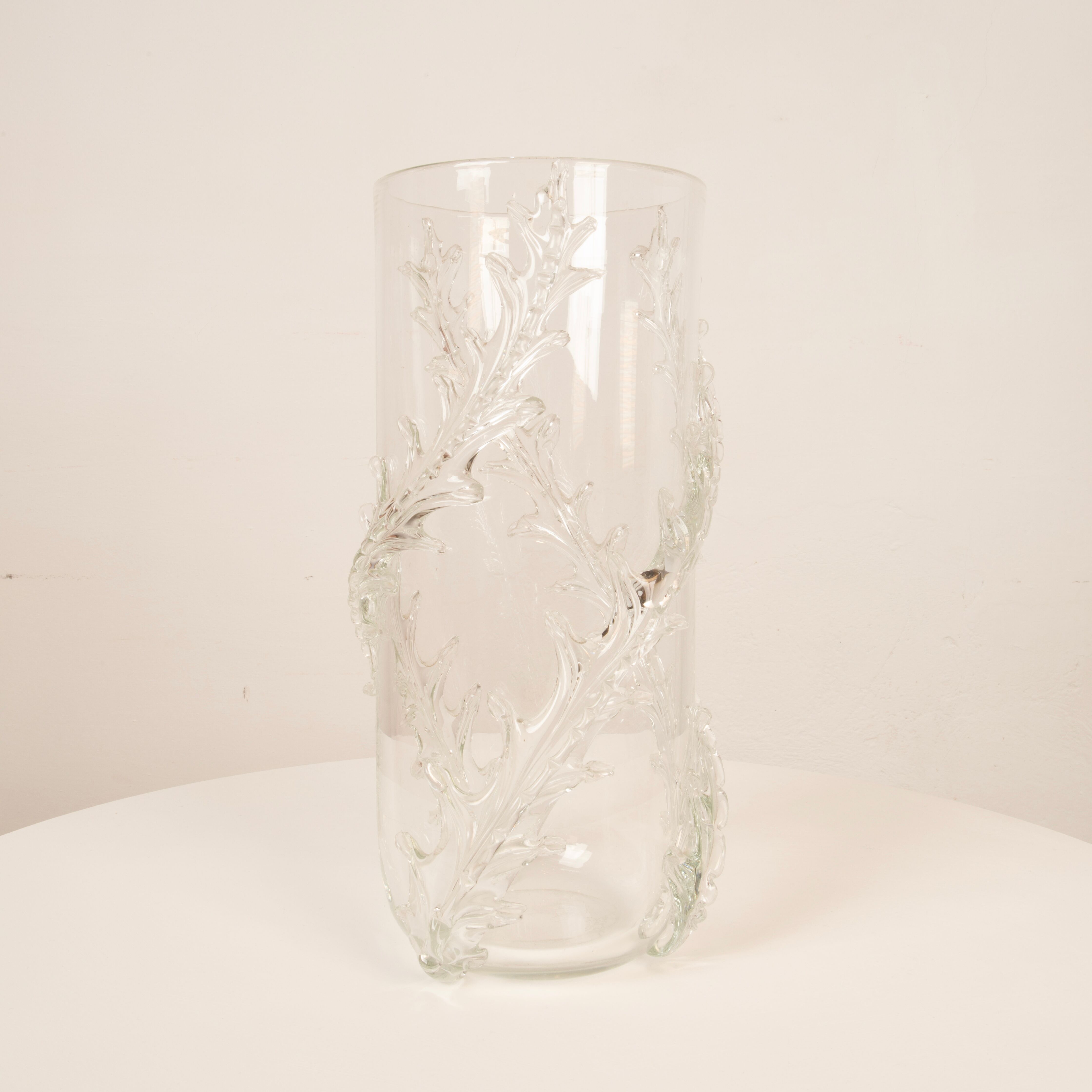 Rare monumental Piumato vase by Barovier & Toso, 1940s