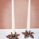 Metal candlestick shapes "flower"