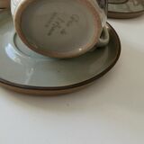 Set of 6 large sandstone cups from the vintage Arnon