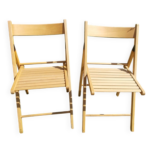 Paire de chaises pliantes