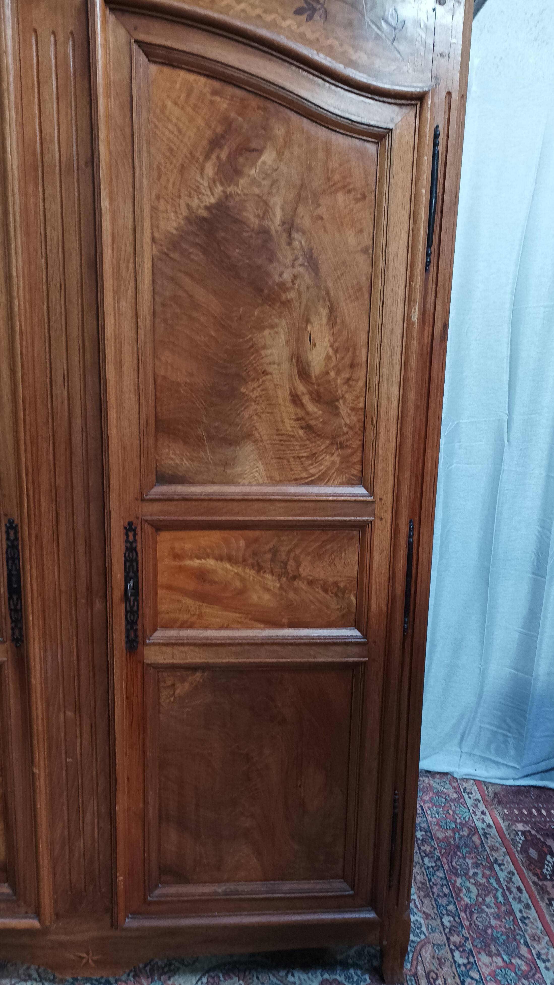 Louis XV walnut wardrobe