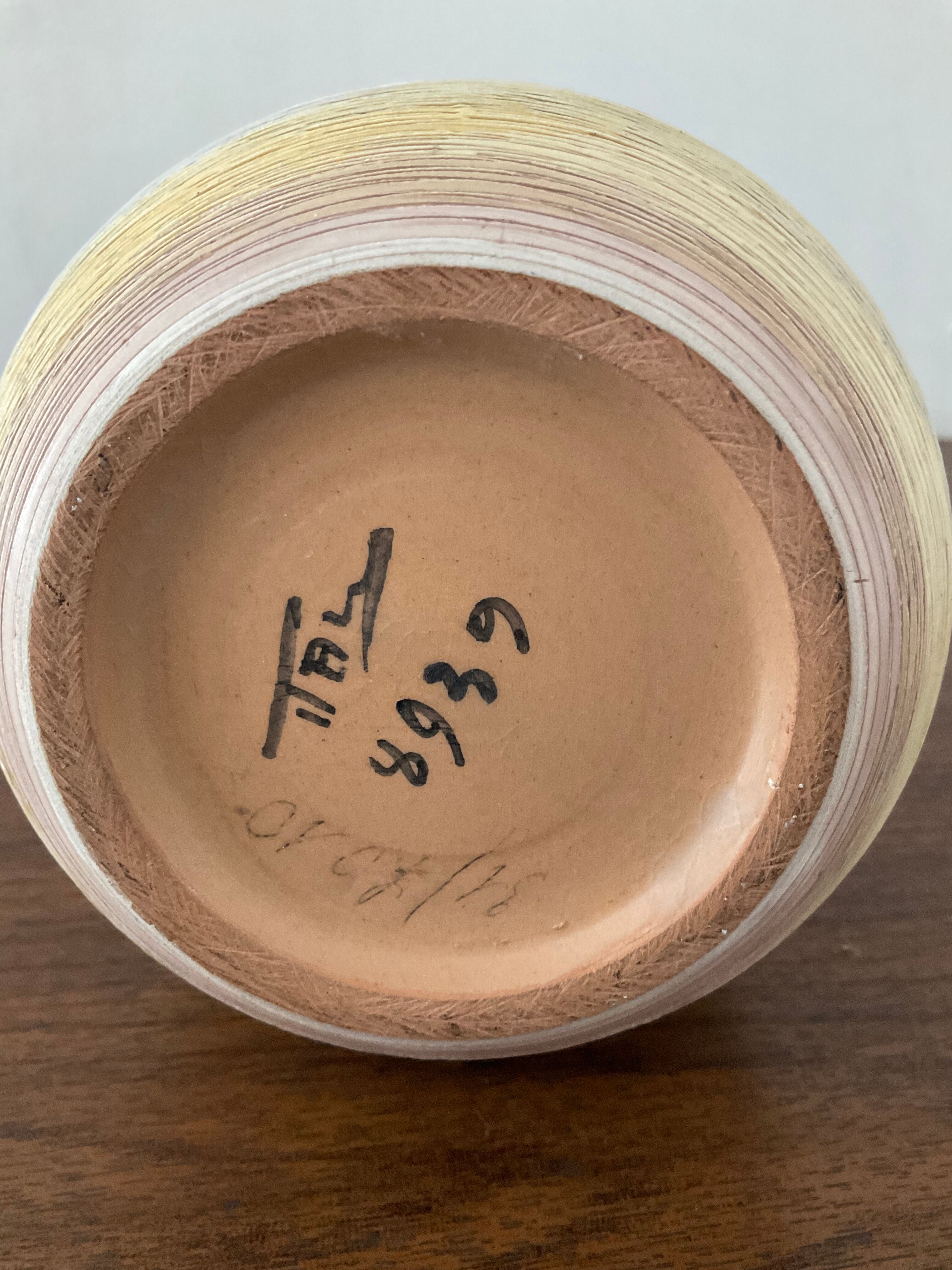 Fratelli Fanciullacci vase in ceramic from the 60s Italy