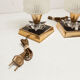 Paire de lampes de chevet 1960 laiton verre etoile