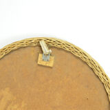 70's Scandinavian modern wicker wall mirror, Denmark