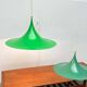 Semi-model tulip pendant lamp green space Danish mid-century by Claus Bondrup and Torsten Thorup for Fog & Mørup, 1960s, set of 2