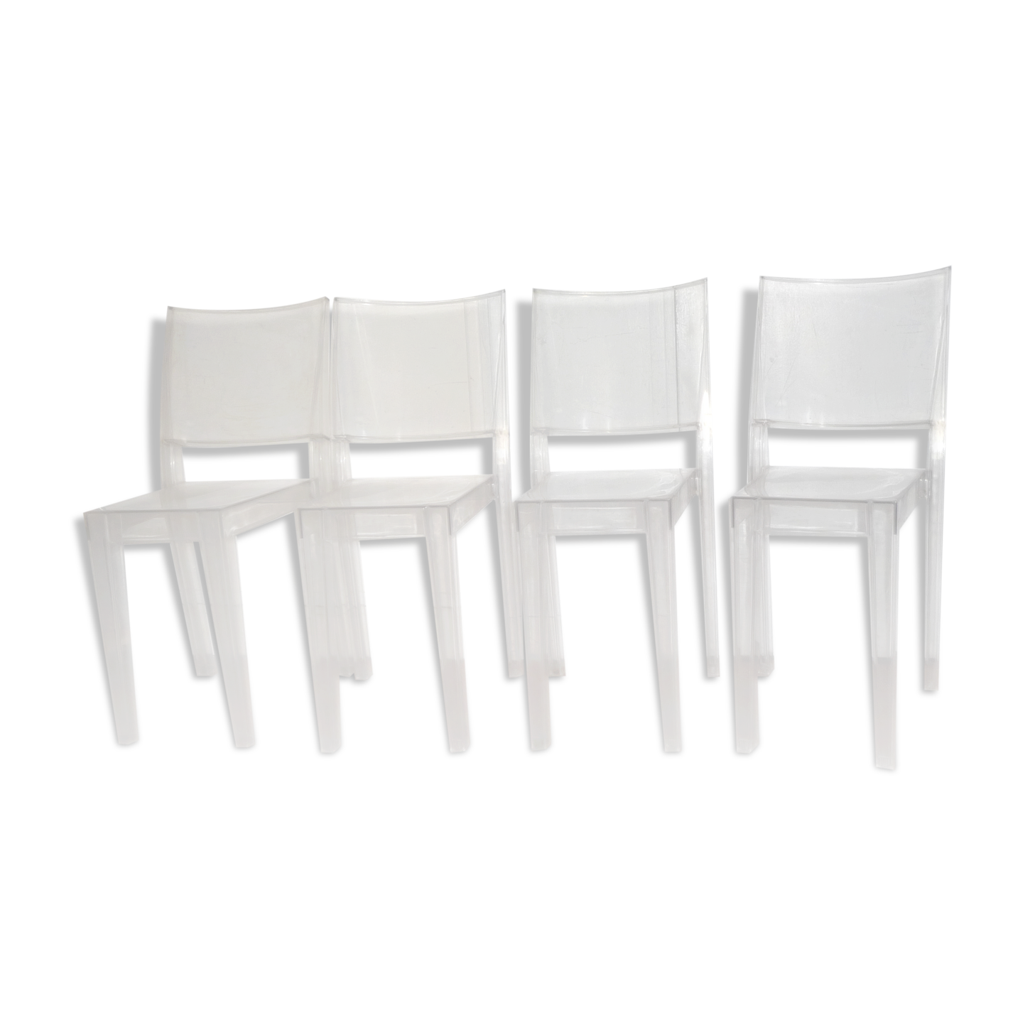 4 chairs "La Marie" design by Philippe Starck in 1999 edited by Kartell in 2003