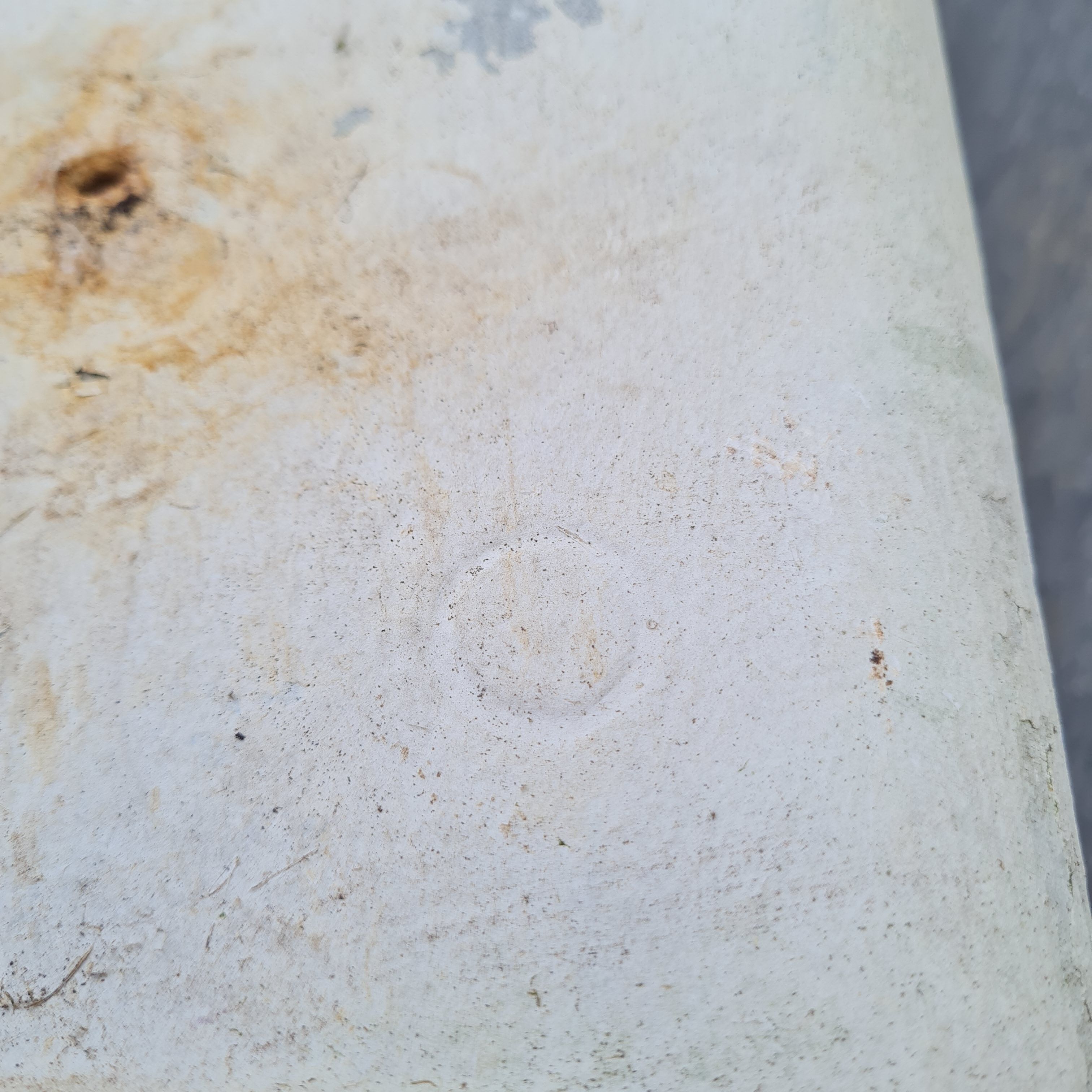 70s fiber cement planter attributed to the Élo France brand