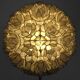 Mother-of-pearl floor lamp by Rausch, Germany, 1960s.