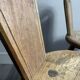 Pair of solid wood farmhouse stools