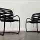 Fauteuils cantilevered Canasta postmodernes italiens par Heron Parigi pour Heron Parigi Design, années 1980, lot de 4