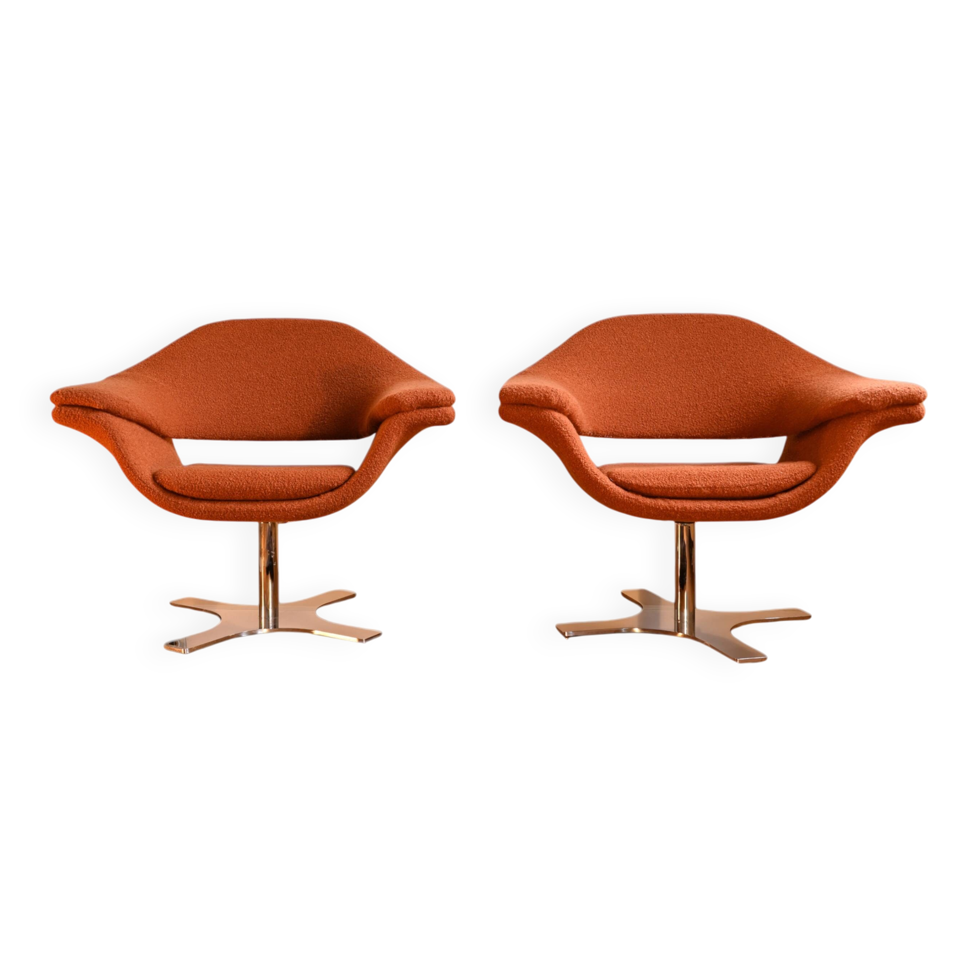 Pair of Hi-Cove swivel armchairs - Ferruccio Laviani for Molteni & Cie