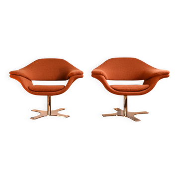 Pair of Hi-Cove swivel armchairs - Ferruccio Laviani for Molteni & Cie