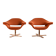Pair of Hi-Cove swivel armchairs - Ferruccio Laviani for Molteni & Cie