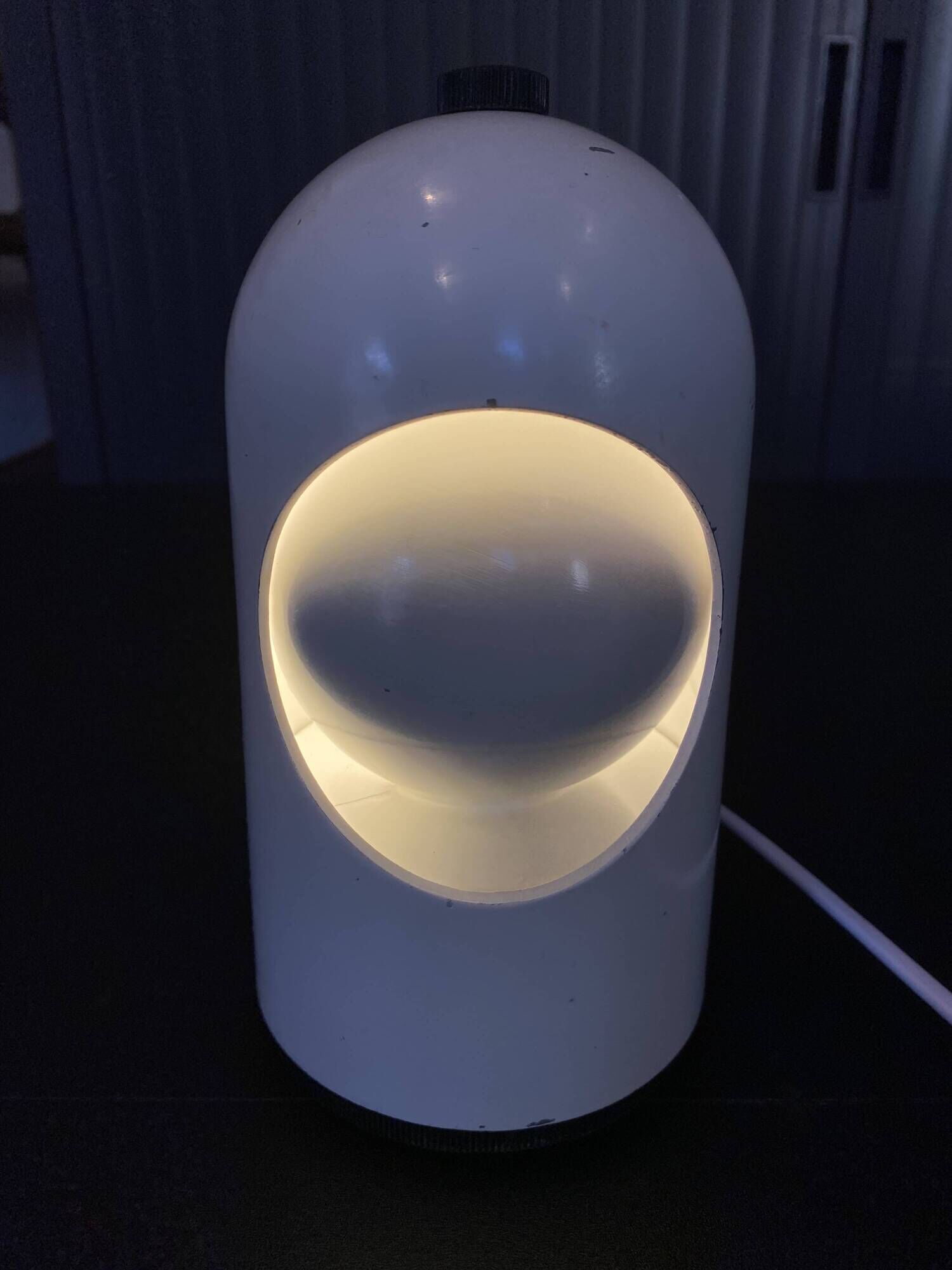 Lampe éclipse à poser de table bureau Selene ABM rotative Space Age vintage