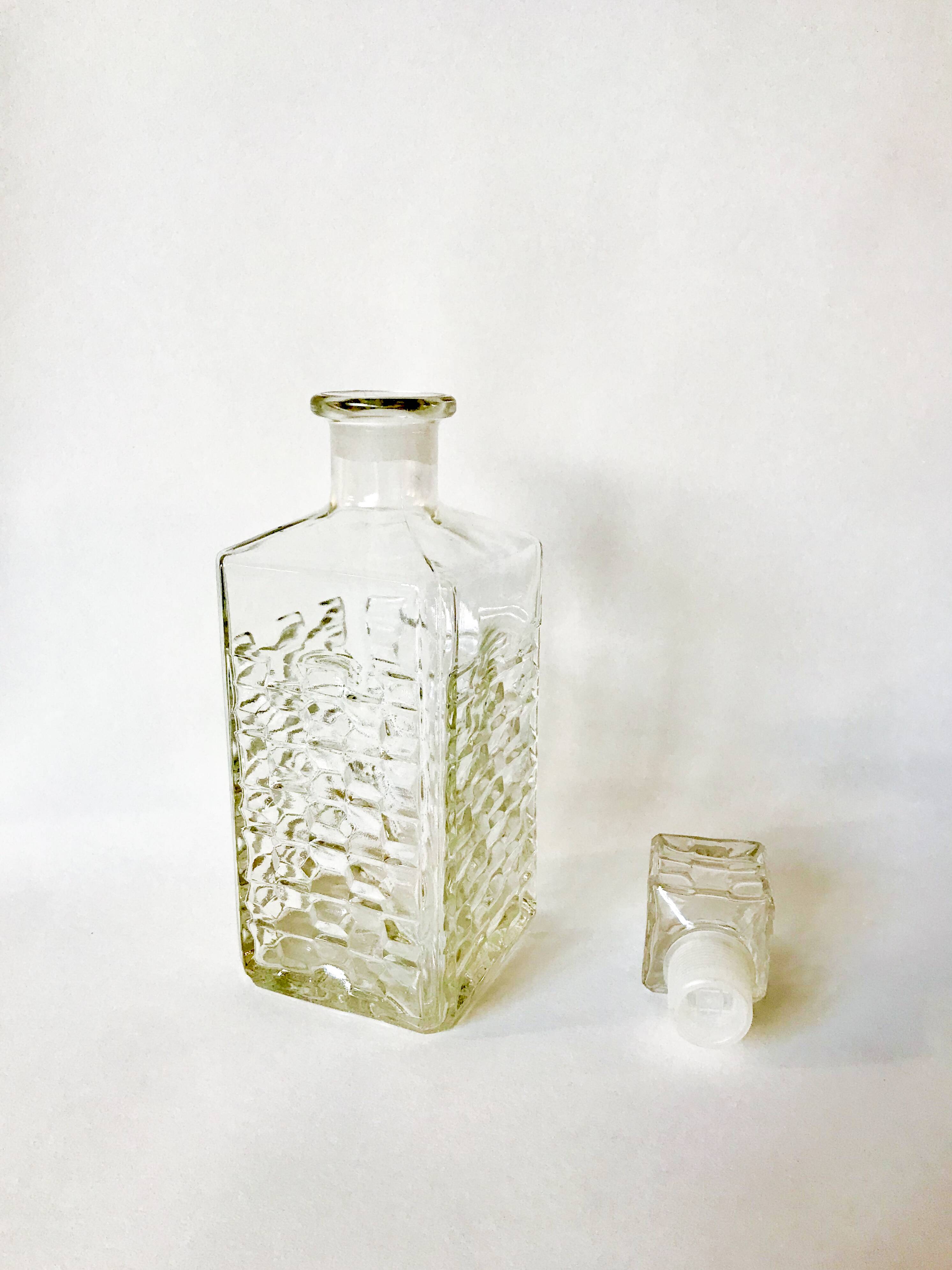 faceted whiskey decanter from the 70s