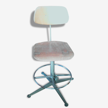 Chair industrial architect vintage feet compass