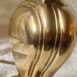 Old golden brass lamp base