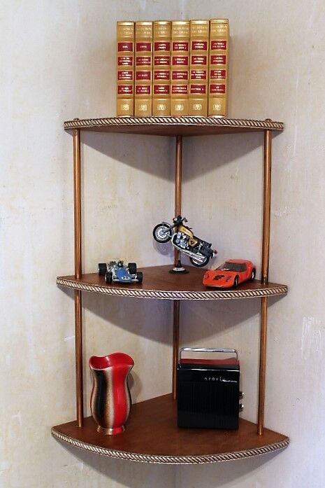Etagère d’angle 50s unique