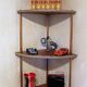 Etagère d’angle 50s unique