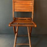 Small old folding wooden chair, 1940