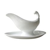 Saucière en porcelaine blanche style Empire