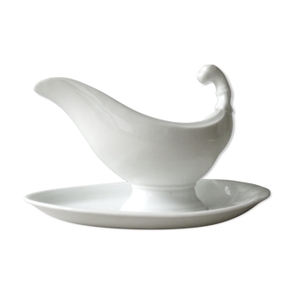 White porcelain saucière, Empire style