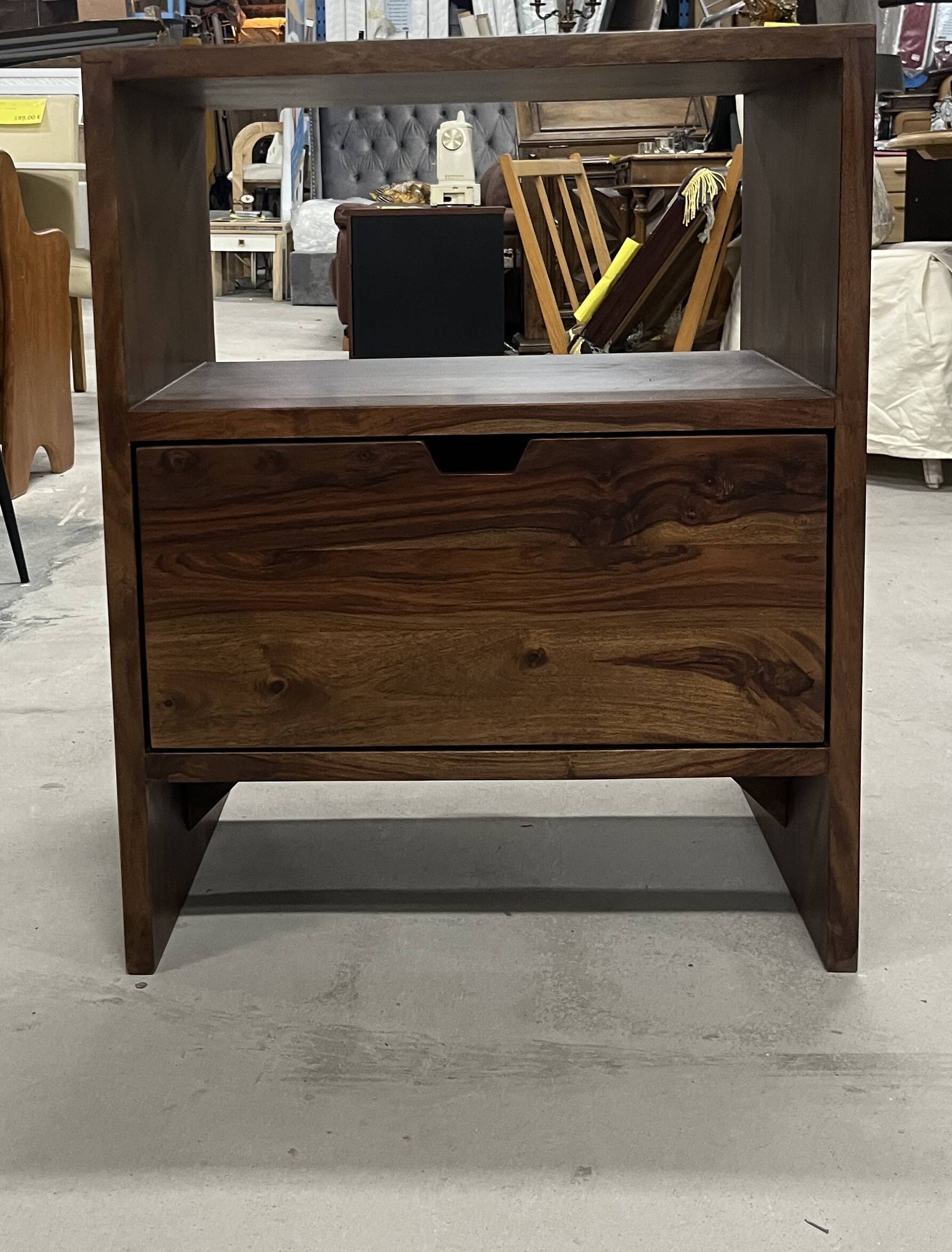 Rosewood vanity unit with one drawer