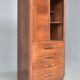 Bahut high art deco 1930 display case door shelf 4 rosewood drawers