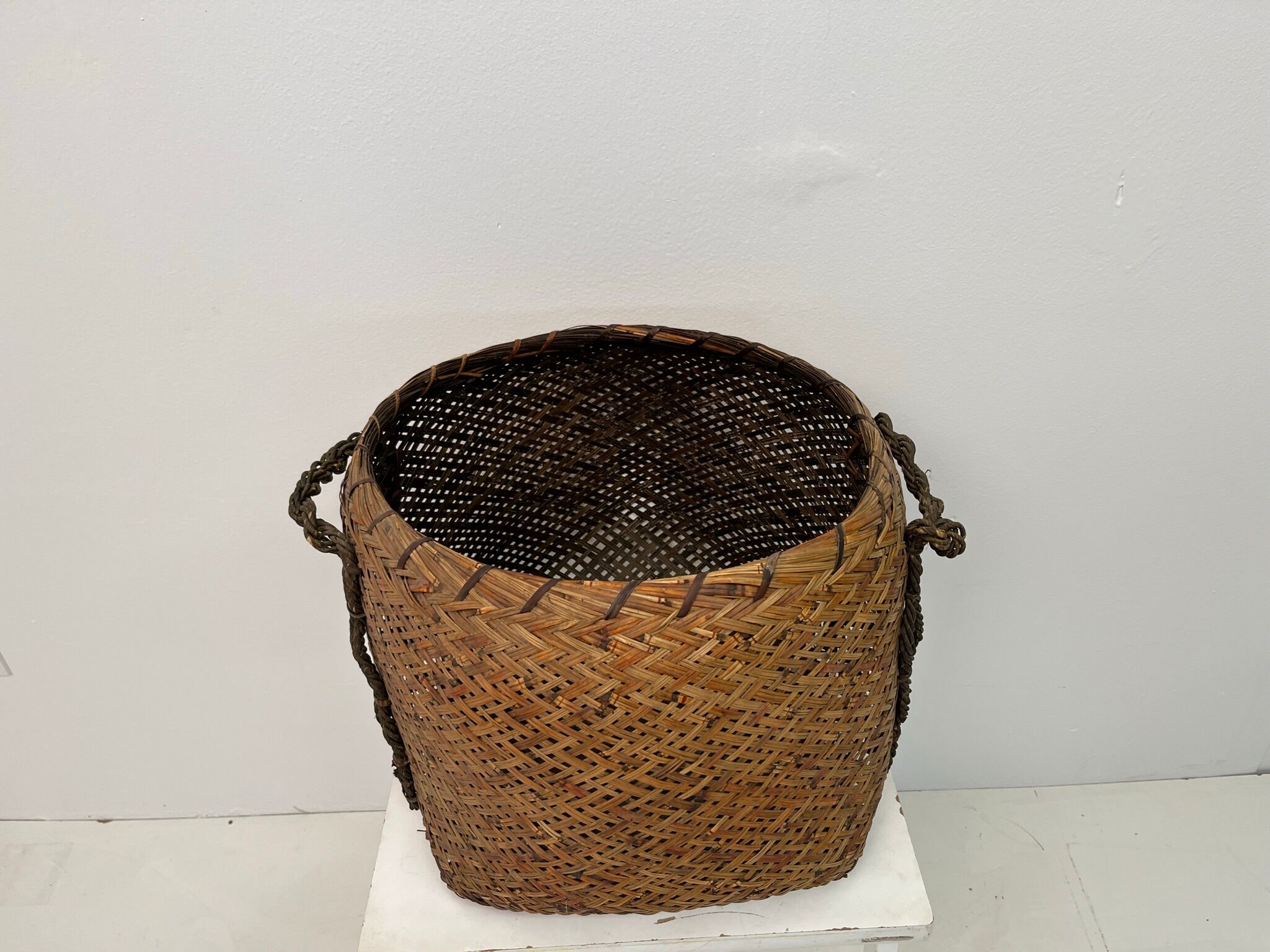 Vintage handcrafted basket
