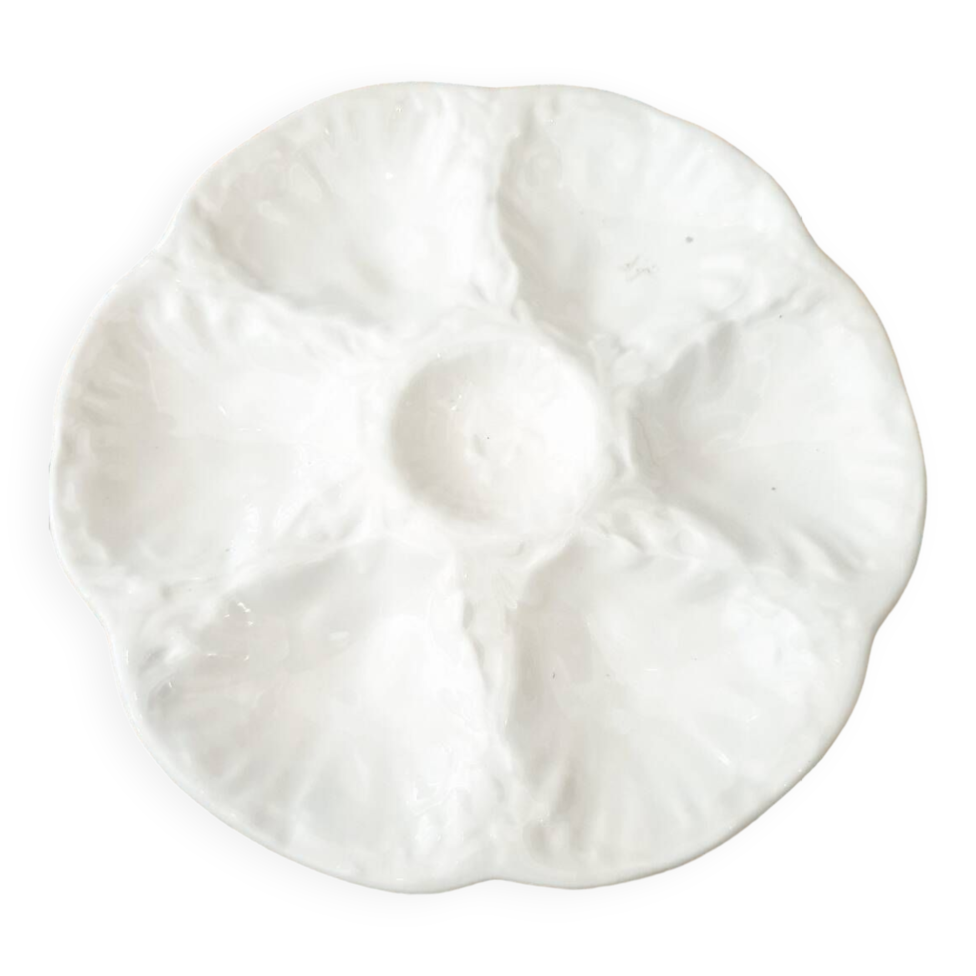 Set of 8 Gien oyster plates