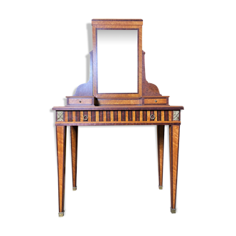 Louis XVI style dressing table in marquetry