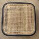 Pouf ou table basse d'appoint en rotin et cannage