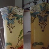 Pair of vases signed Leg for Legras