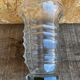 Vase Ancien Verre Moulé Années 70 Made In France Vintage #D973